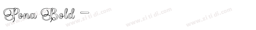 Pona Bold◆字体转换 Pona Bold◆字体转换